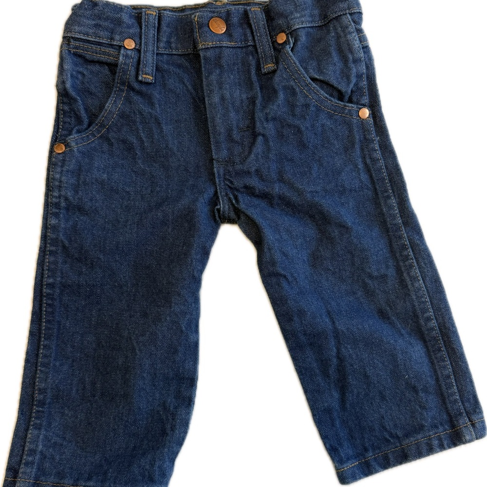 Wrangler Toddler Boys 1T Cowboy Cut Jeans Dark Wash Denim Adjust-to-Fit